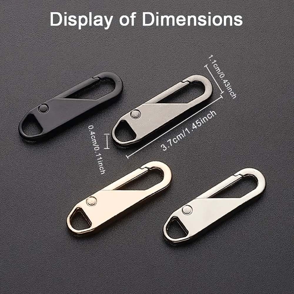 Portable Compact 5PCS Zipper Puller Replacement Suitable for On-The-Go Repairs