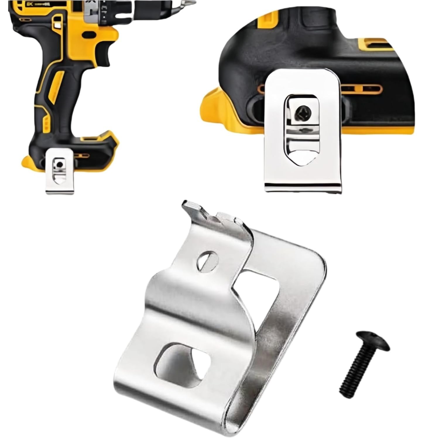 Stainless Steel Belt Clips for DeWalt 20V MAX Tools – 2pcs, Reliable & Durable