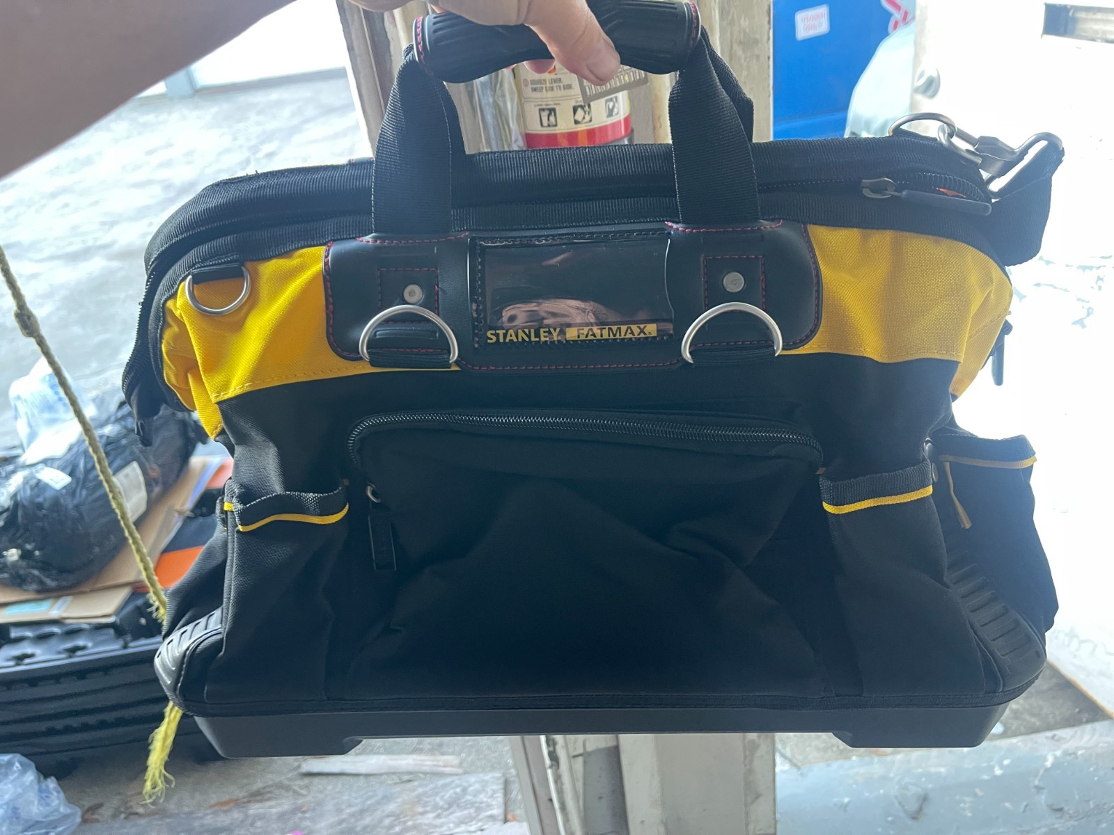 Stanley FatMax Technician Tool Bag Heavy Duty Hard Base Organizer NEW 18″