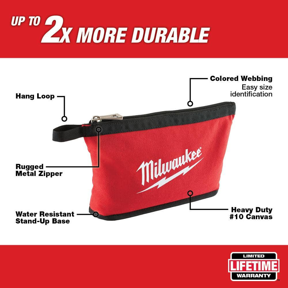 Technician Tool Bag L Compact Contractor Tote Accessory Pouch Caddy Electrician