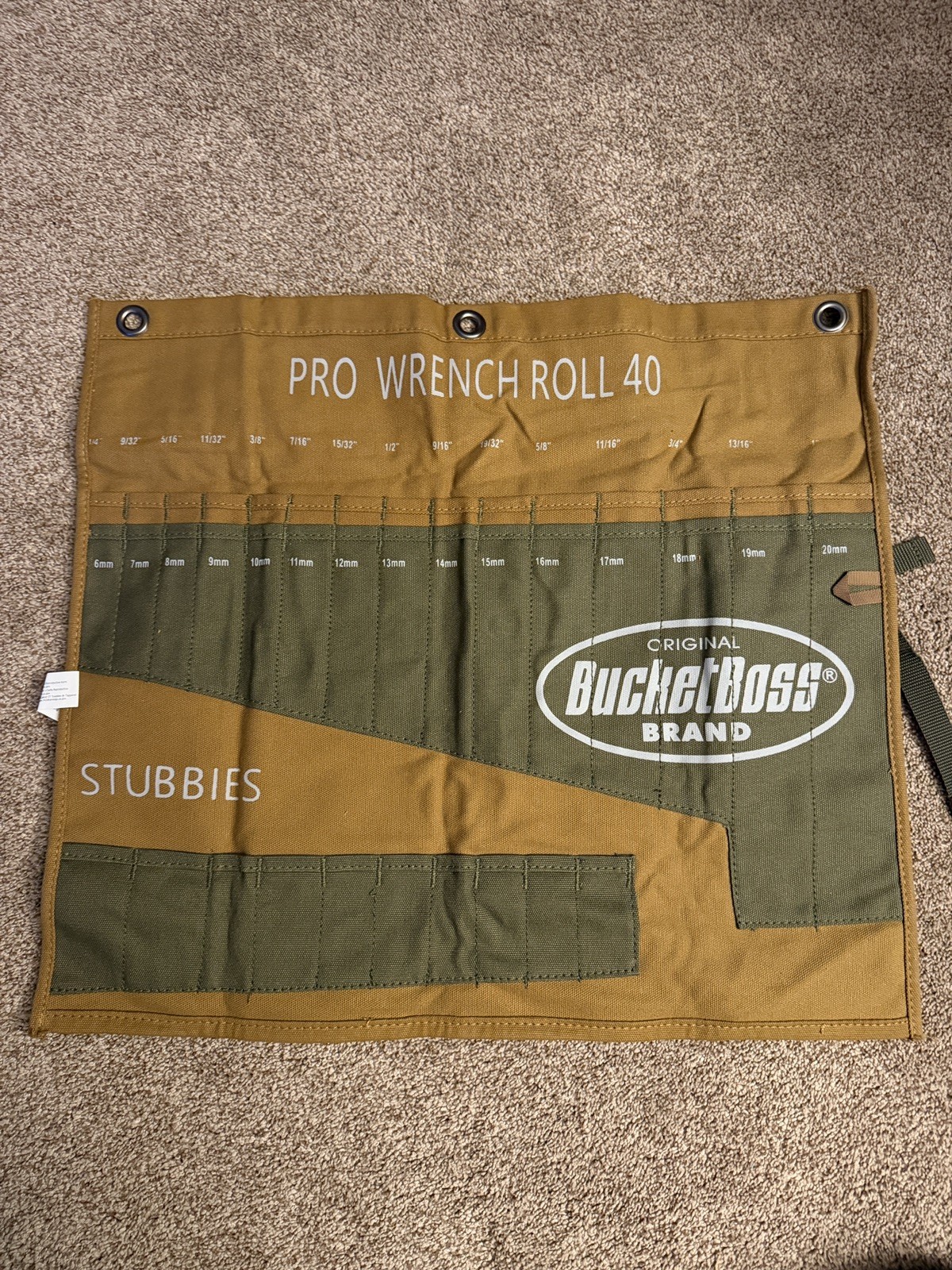 23 in. Professional Big Wrench Tool Roll with 40 Tool Bag Storage Pockets