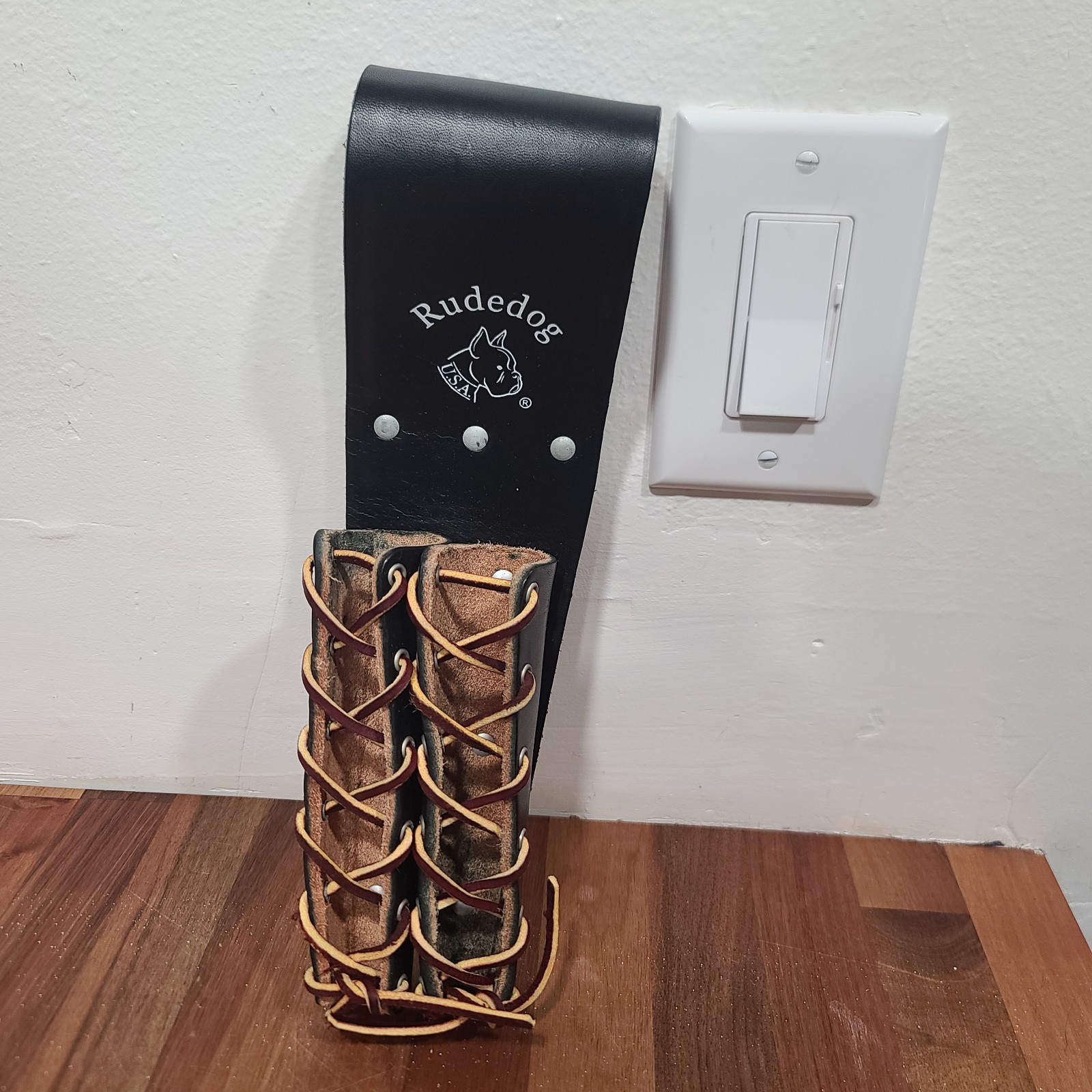 Rudedog USA Ironworkers Double Bullpin Holder, Handmade in USA