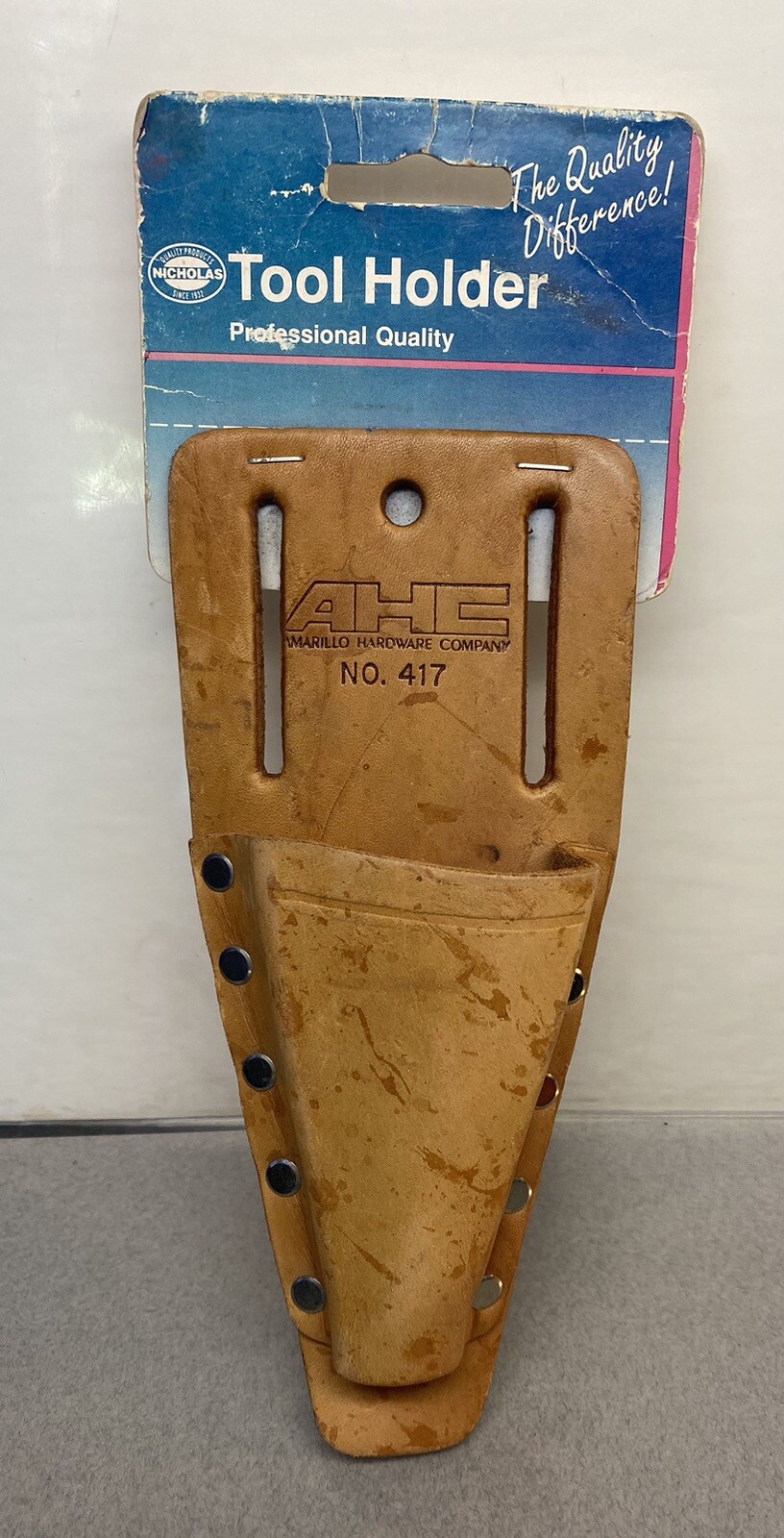 Vintage Leather Belt Loop Tool Holder Amarillo Hardware Company Nichols