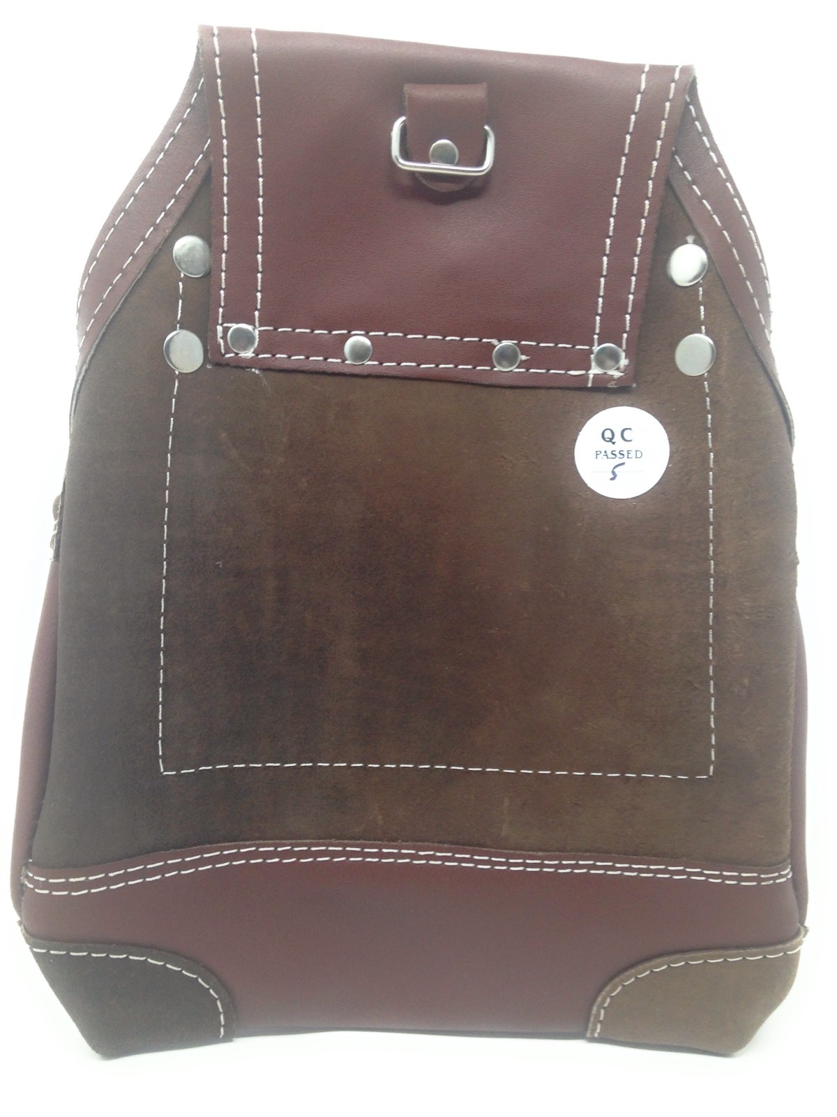 Leather Gold CLASSIC ,Ten Pocket Brown Tanned, Tool Pouch, With 2 Hammer Holders