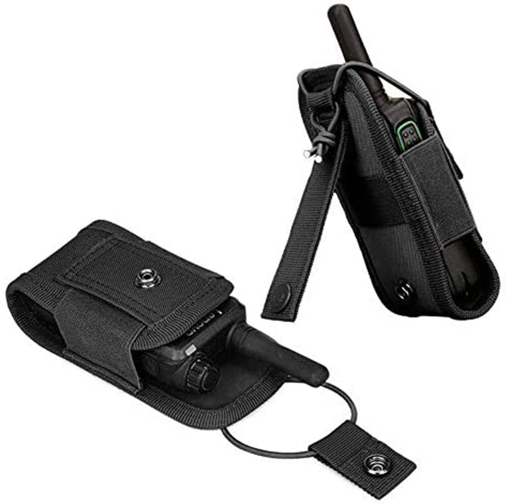 Tactical Nylon Walkie Talkie & Laser Measure Tool Pouch Holster with Belt Loop