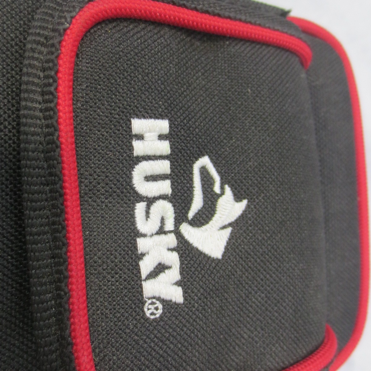 Husky Clip-on Tool Belt Zipper Pouch with Clip 6×4 In Water Resistant Heavy Duty
