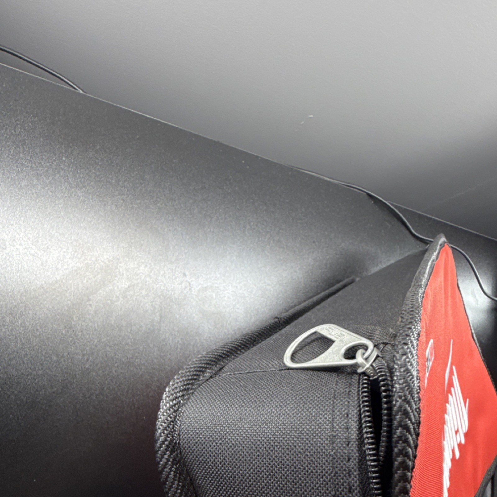 Milwaukee M12 FUEL Tool Bag Red Black with Handle Zipper Mesh Pocket