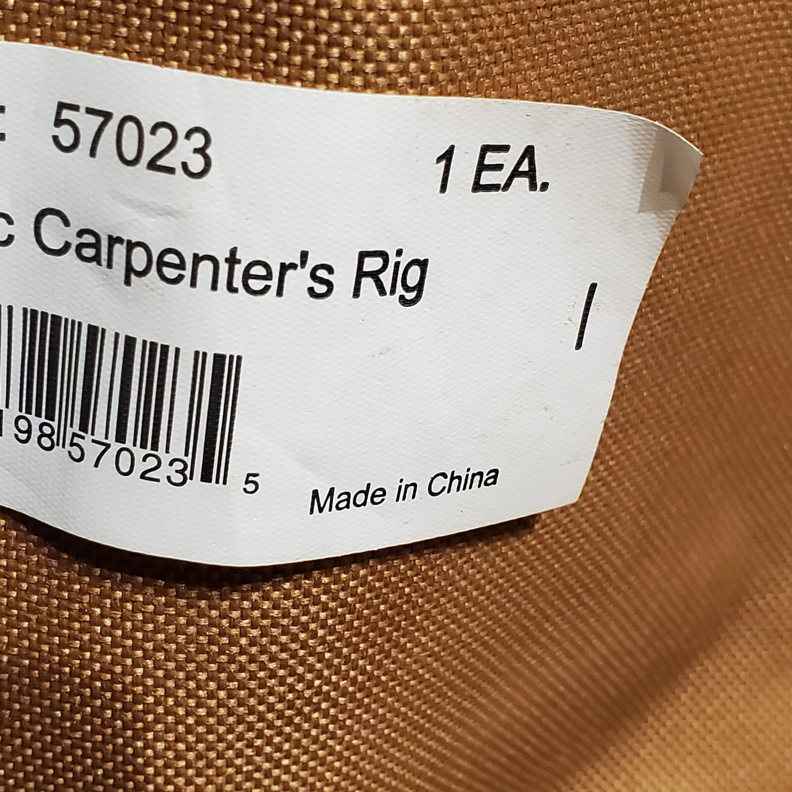 Dickies Canvas Carpenter’s Rig Tool Bag No Belt or Strap Has Wear And Fading