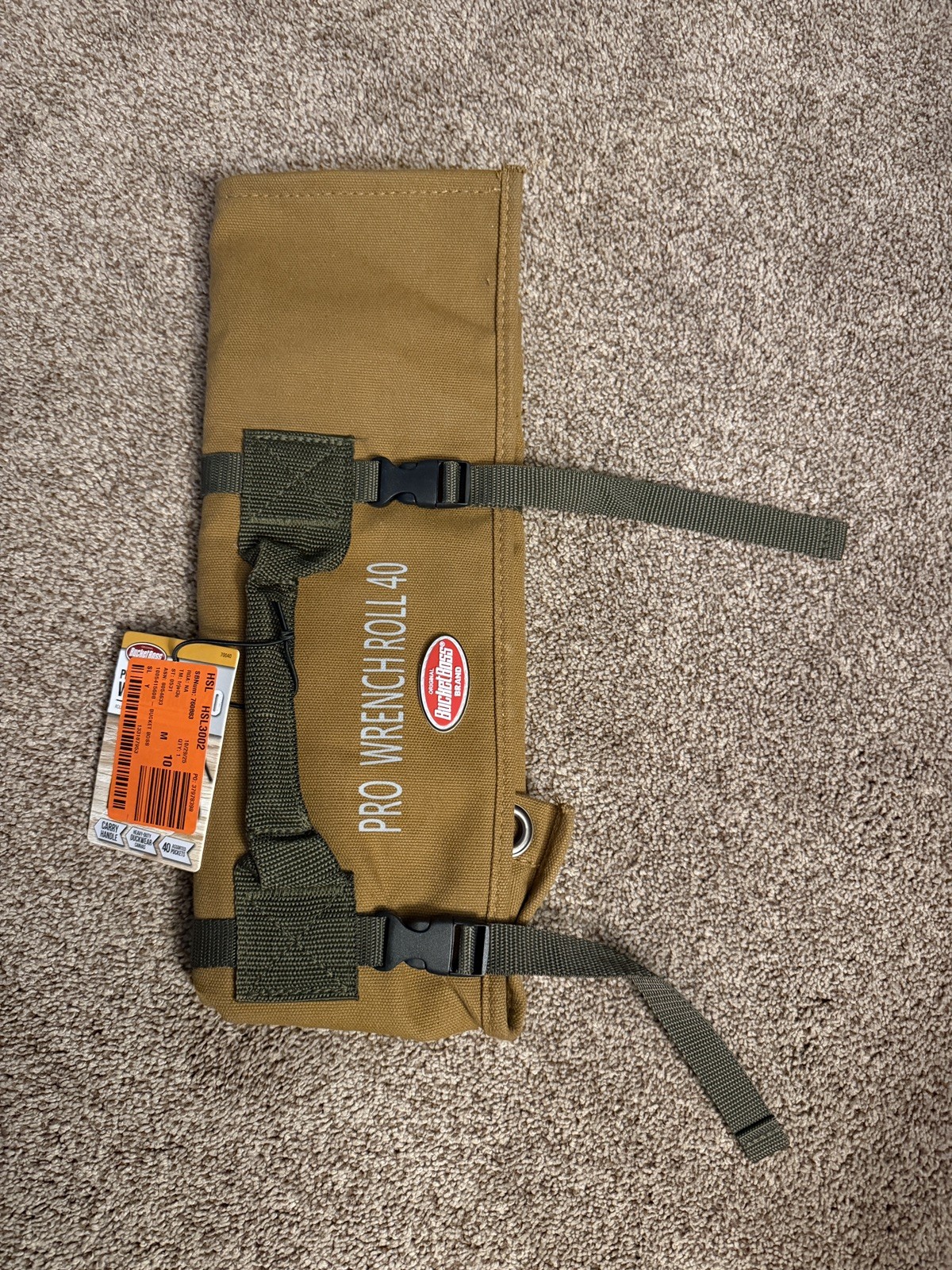 23 in. Professional Big Wrench Tool Roll with 40 Tool Bag Storage Pockets