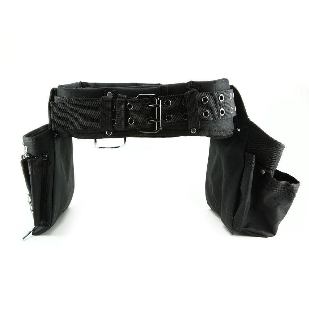 NEW Black Nylon Electricians Tool Belt Contractor Bag Pouch Storage Klein Tools