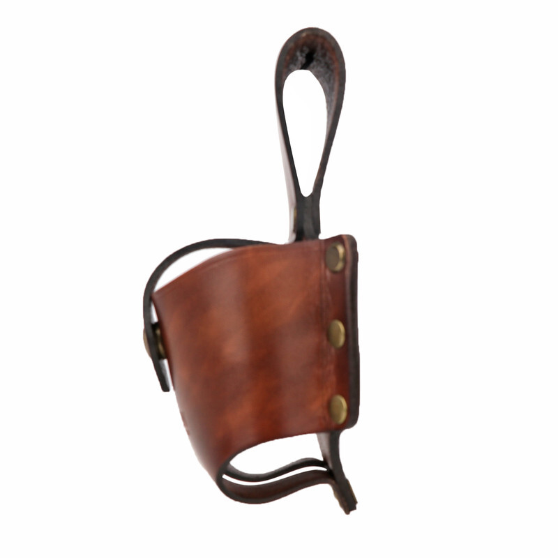 TOURBON Leather Tape Measuring Holder Case Tool Carrier Belt Holster Pouch