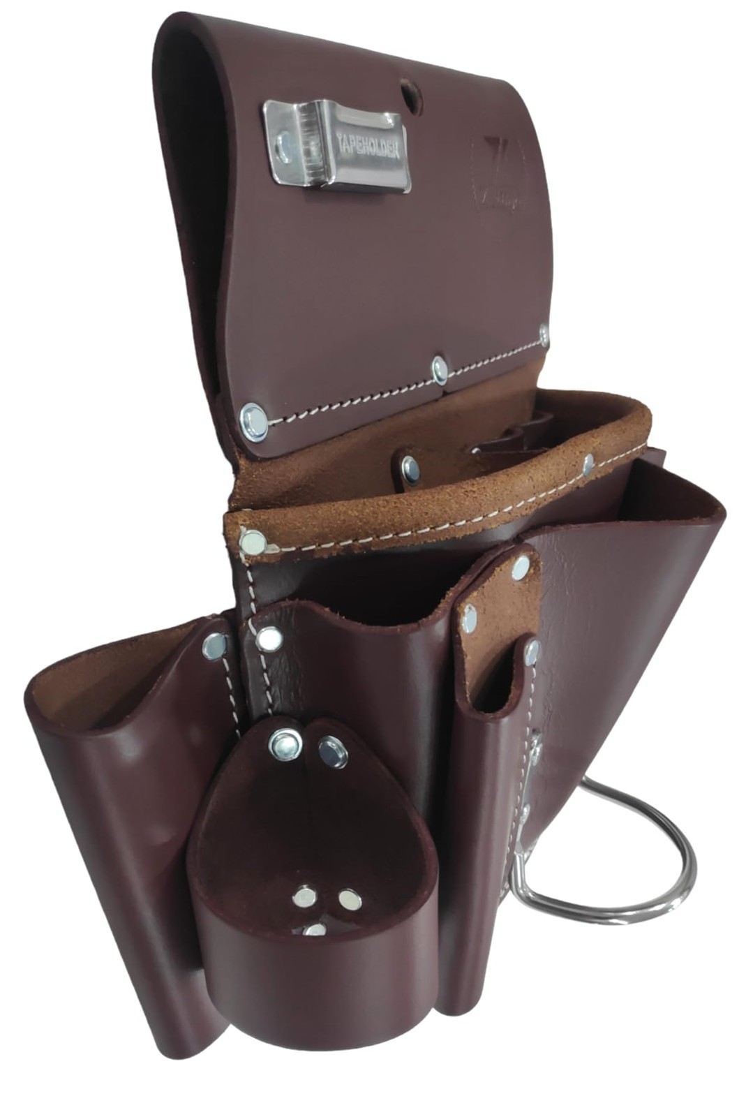 Cherry 11 Pocket Pro Leather Drywall Pouch Heavy Duty Carpenter Tool Bag