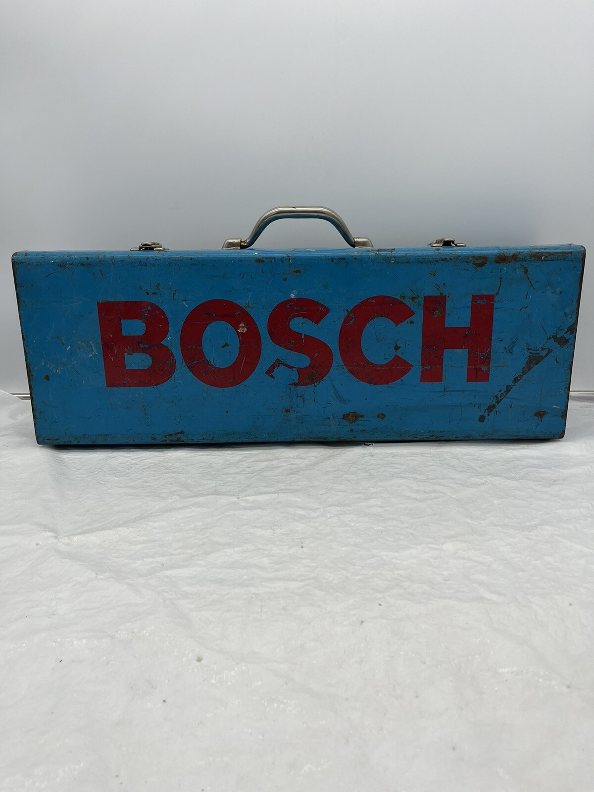 Vintage BOSCH Reciprocating Saw CASE ONLY Metal Box w/Handle & Clasps