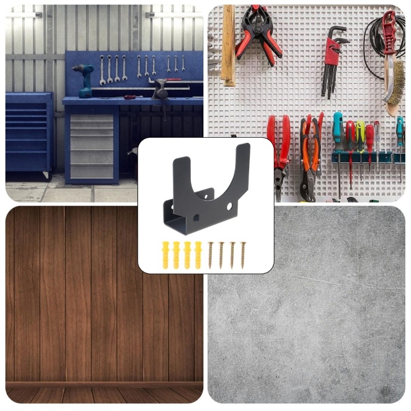 Sturdy Metal Wall Organizers Bracket for Angle Grinder Tool Storage and Hanging
