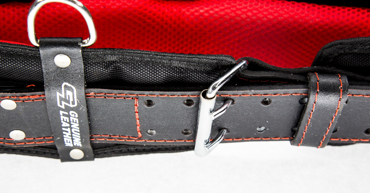 4″ in Heavy Duty Leather Work Tool Belt with Extra Foam Padded Fits upto 54″