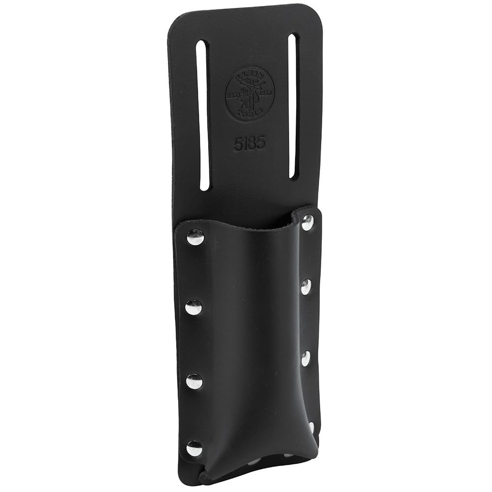 Klein Tools Leather Utility Knife Holder Pouch Fits 2.5 Inch Belts Durable Black
