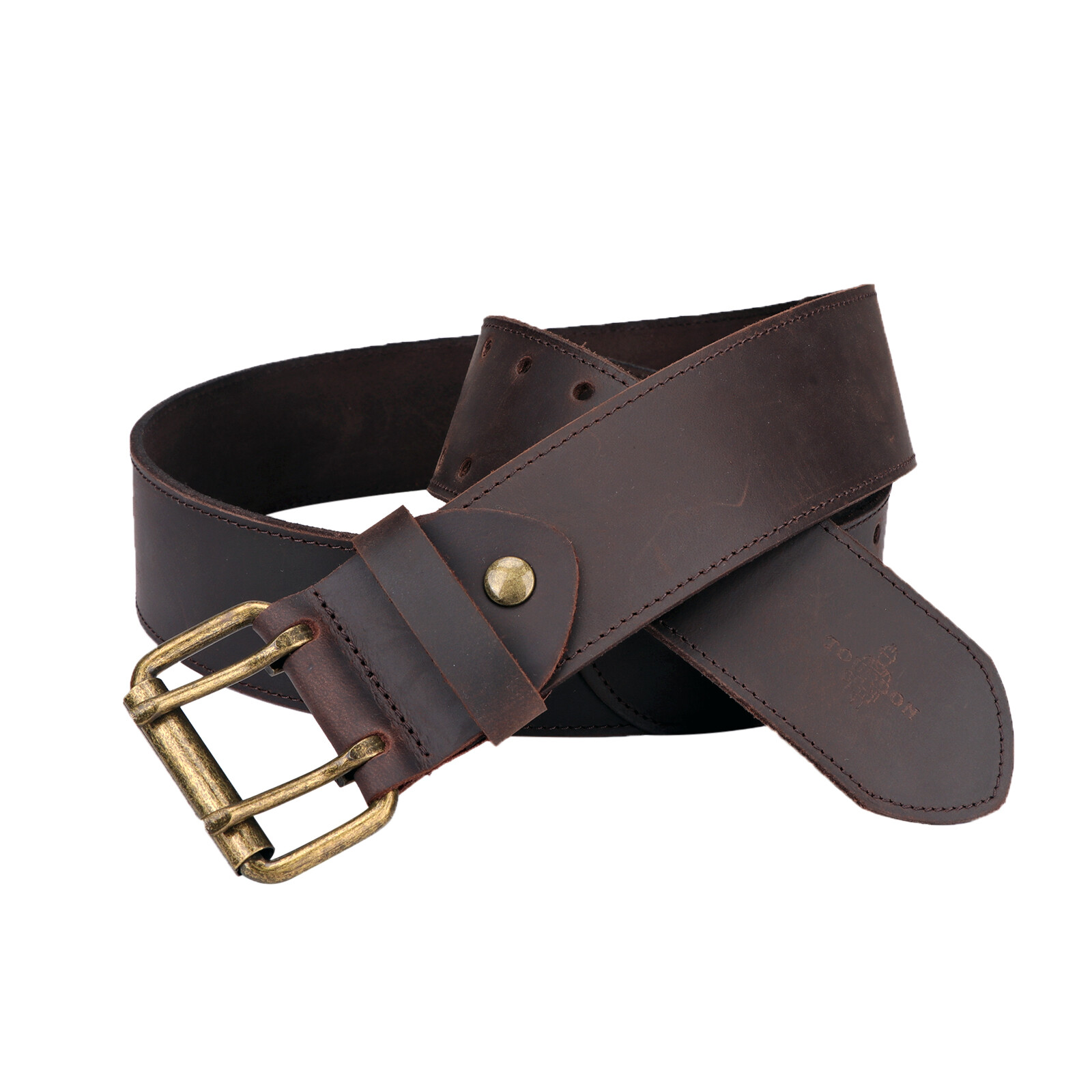 TOURBON Men Leather 2″ Wide Workshop Heavy Duty Tool Belt Removeable Buckle