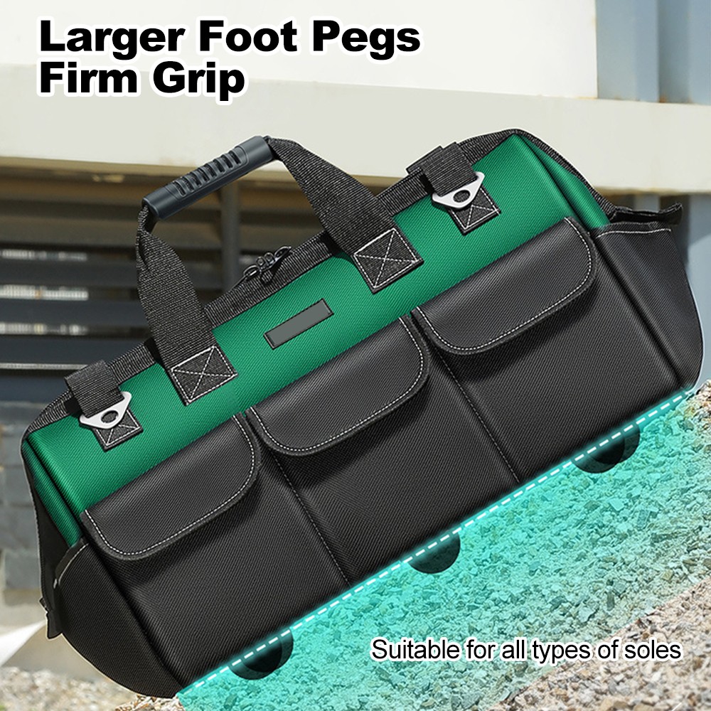 16-inch Tool Bag Heavy Duty Tool Bags 600D Oxford Cloth Wide Mouth RZLK