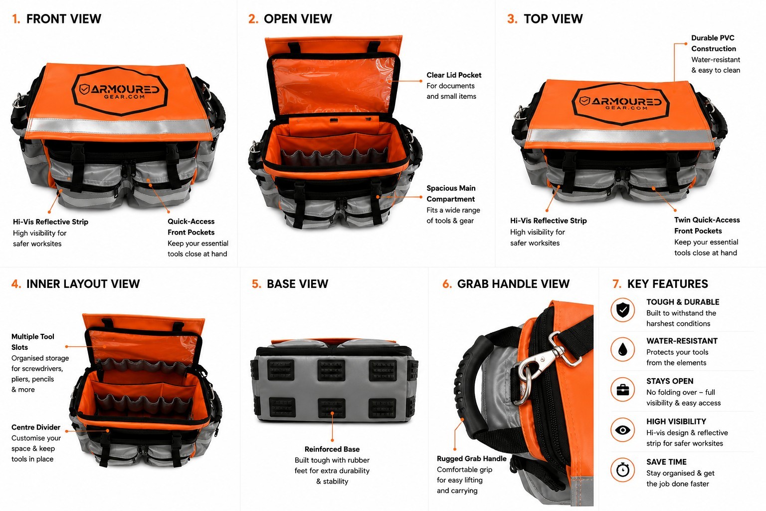 Armoured Gear Heavy Duty Vinyl Tool Bag