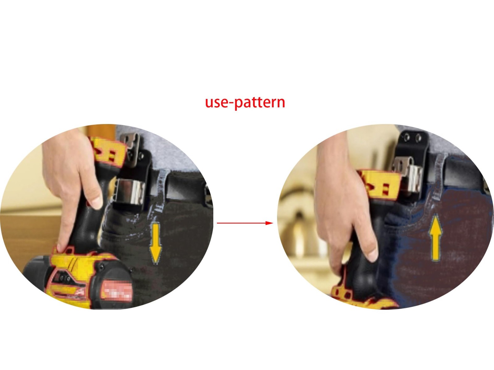 Drill Holder for Tool Belt, Up to 2″ Belt,Drill Belt Clip Holster for Cordles…