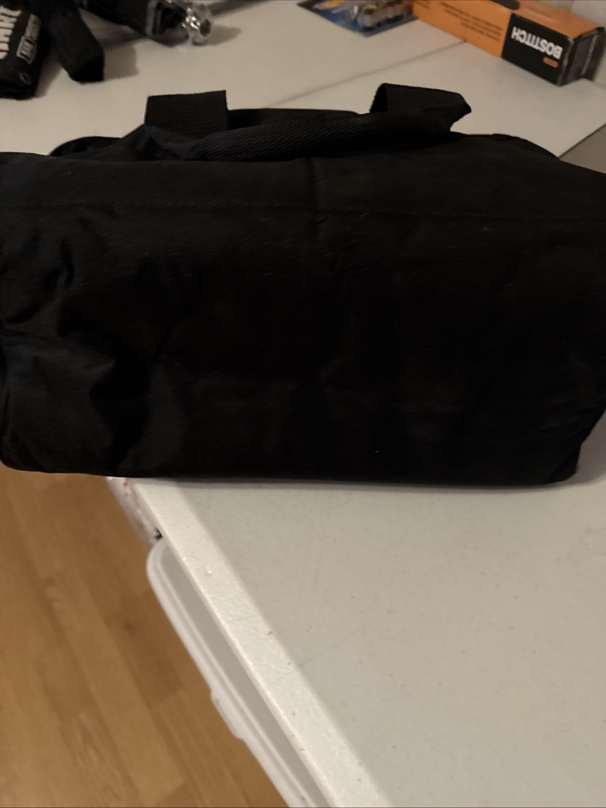 Craftsman Tool Bag Canvas Zipper Tote Carry Strap 14″ x 11″ x 6.5″ Pockets Black