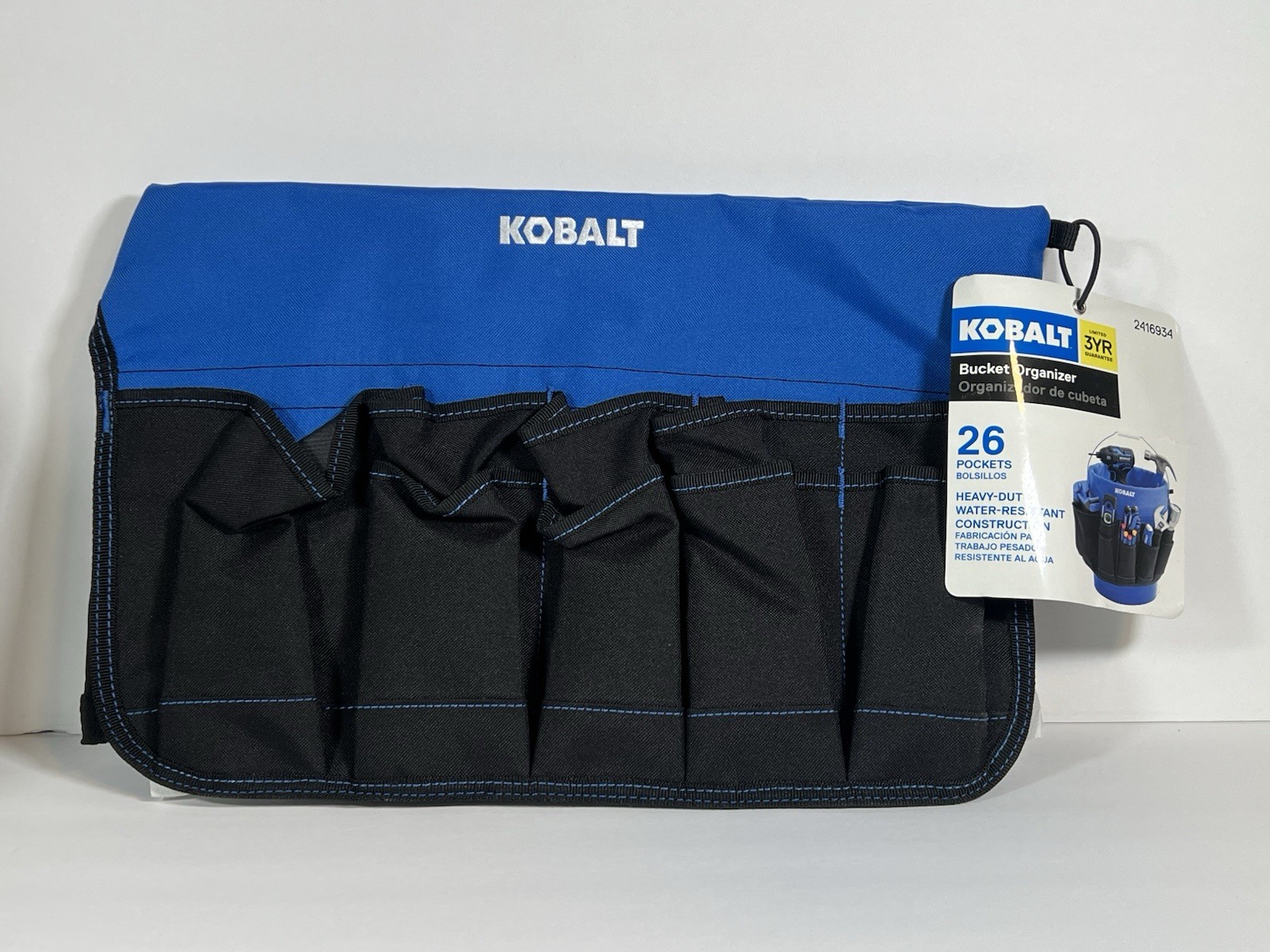 Kobalt 26-Pocket Heavy Duty Bucket Organizer Construction Tools NWT NEW