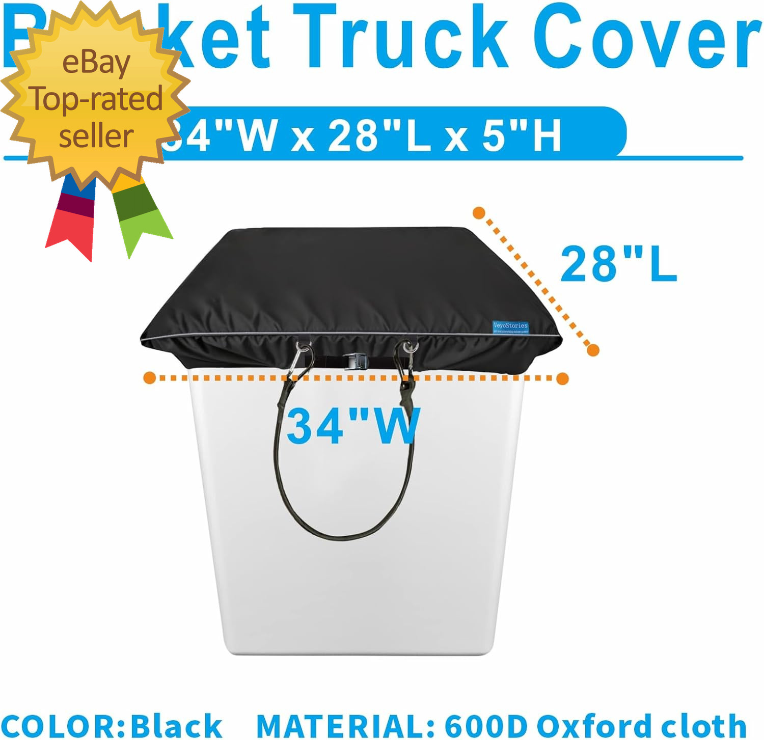 Bucket Truck Cover – Double Layer Oxford Cloth Fits 1 Man Vinyl Bucket