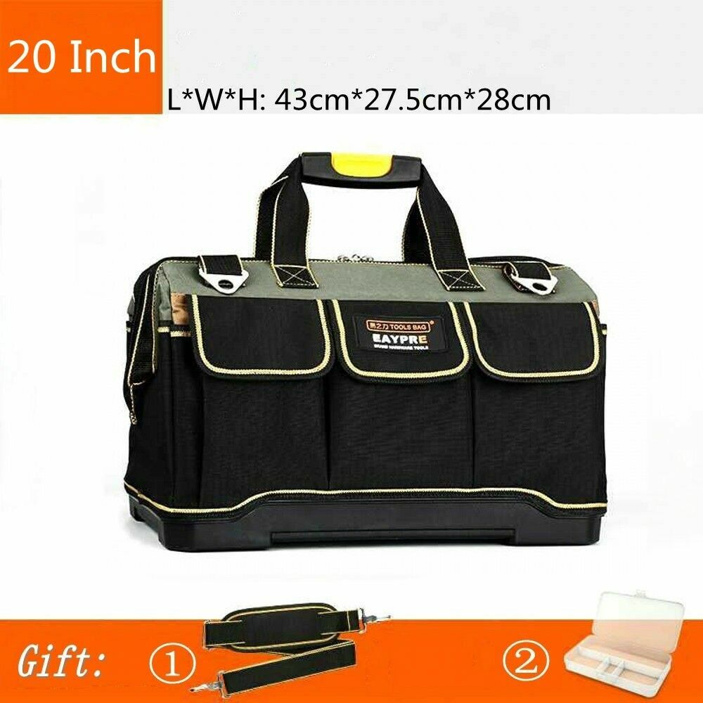 New Tool Bags 13″ 16″ 18″ 20″ 1680D Oxford Cloth Electrician Bag Top Wide Mouth