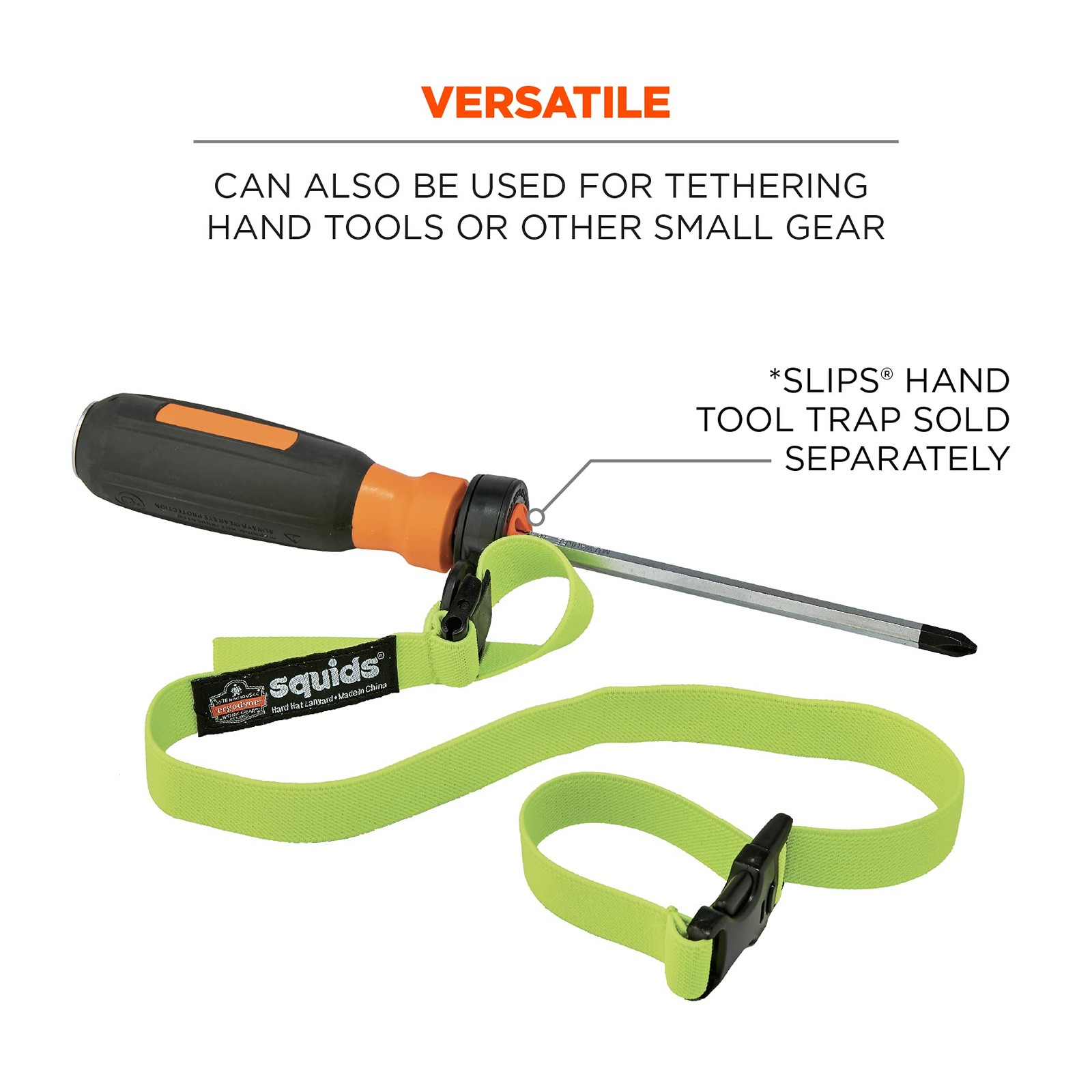 Safety Tool Lanyard Heavy Duty Tether For Hard Hats Power Tools 2Lbs Capacity