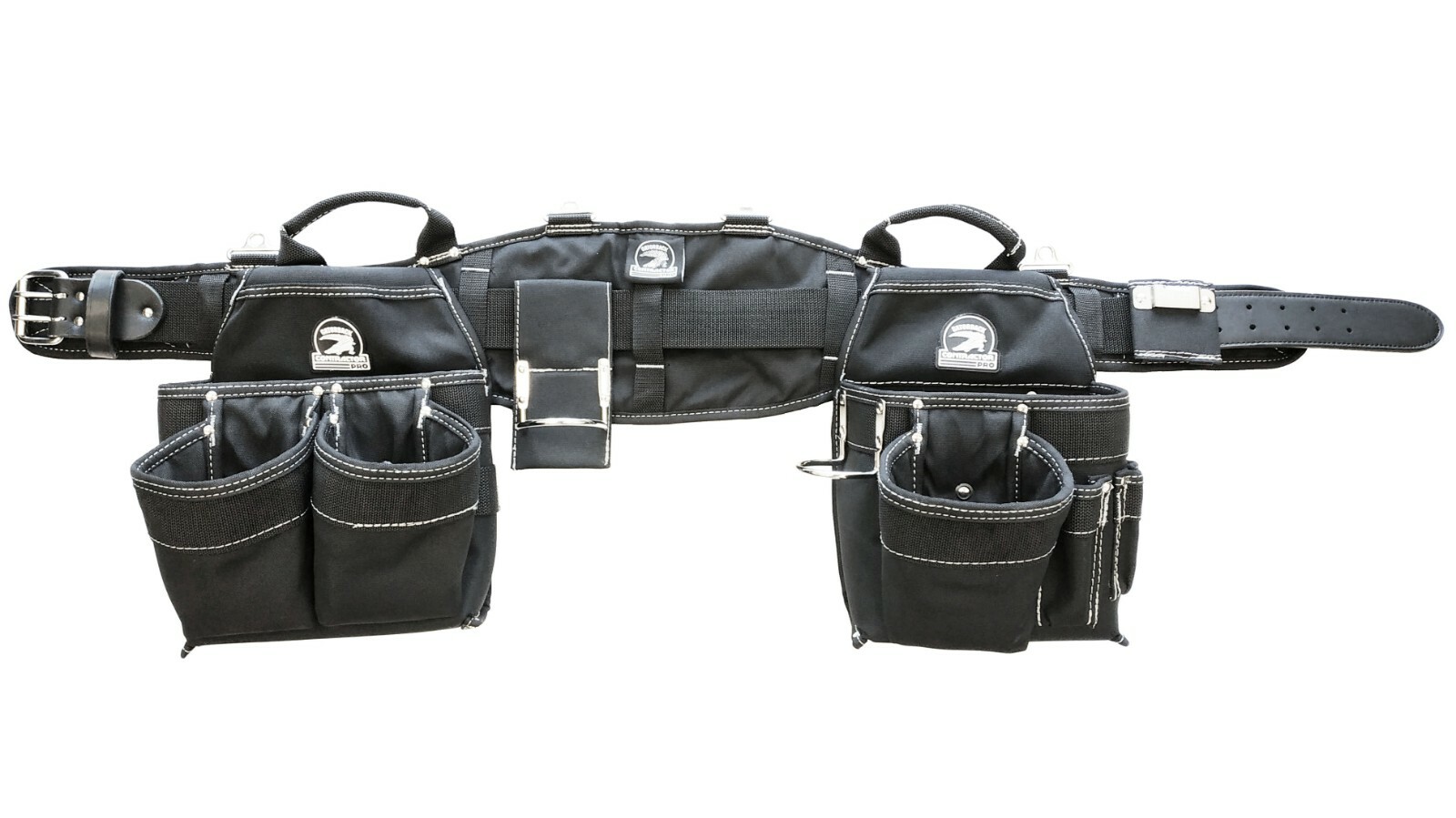 Gatorback Deluxe Carpenter’s Package. Tool Belt+Suspenders+Gloves+Magnetic Clip