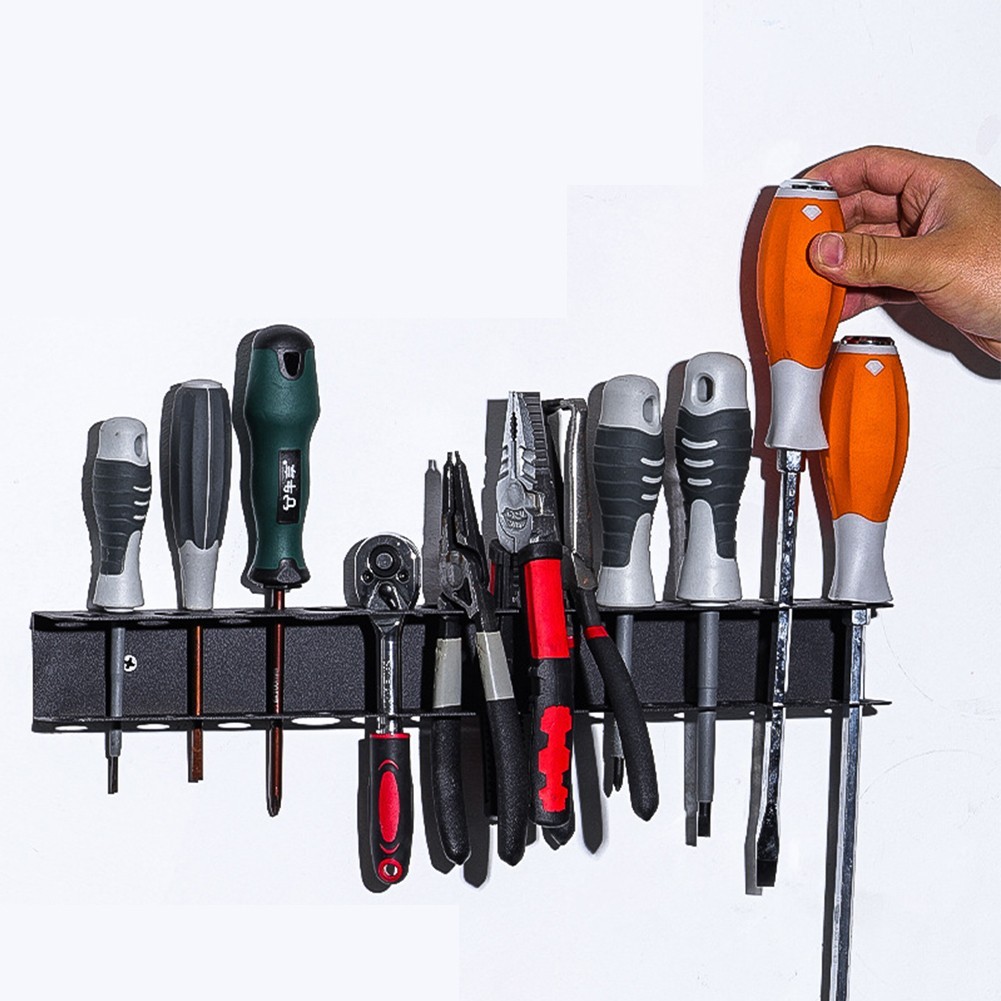 Screwdriver Organizer Rack Wall Mounted Tool Storage Solution for Garage