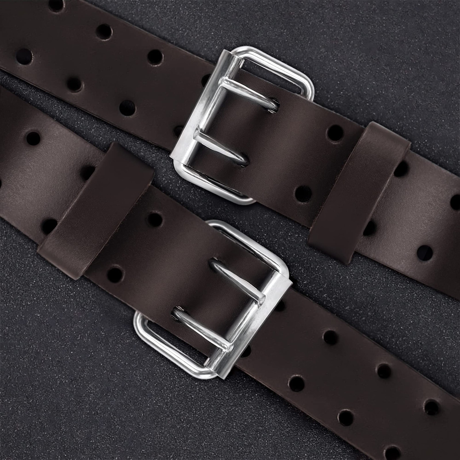 2″ Wide Leather Tool Belt – Top Grain, Strong & Durable for Heavy Duty Work