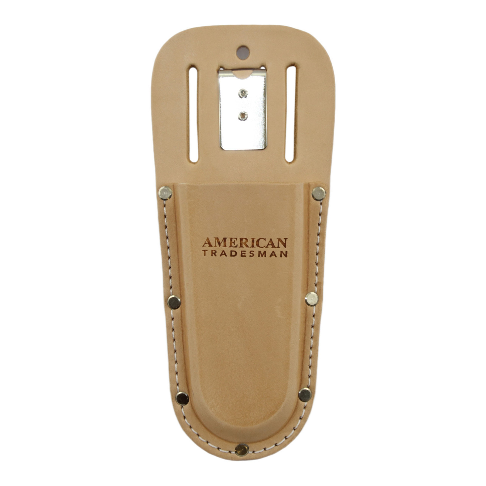 American Tradesman 615C – Top Grain Leather Plier Tool Holder w/ Belt Clip