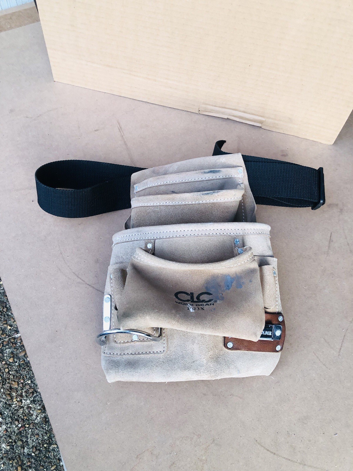 Tool Pouch CLC Work Gear 1923 X Leather, 10 Pockets