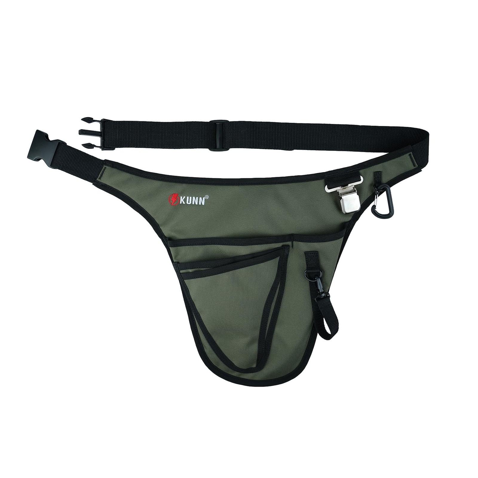 KUNN Garden Tool Belt,Durable Adjustable Belt Waist One Size, Green