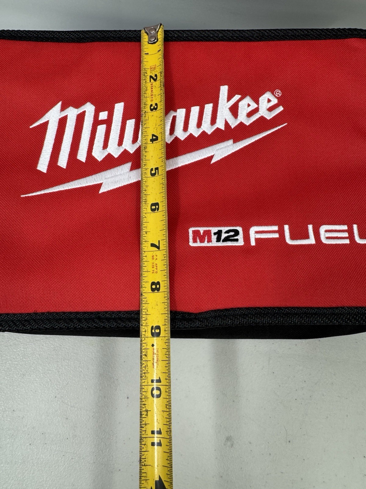 Milwaukee M12 Fuel Soft Case Tote Tool Bag Empty Red Black Tough Fabric