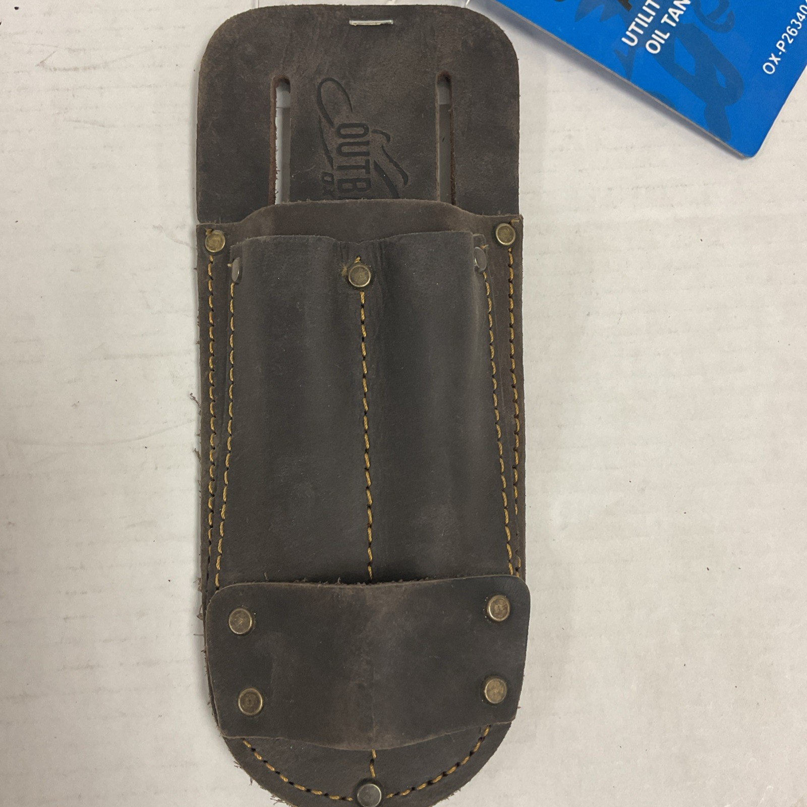 Ox Tools Utility Knife Pouch – Heavy Duty Oil-Tanned Leather