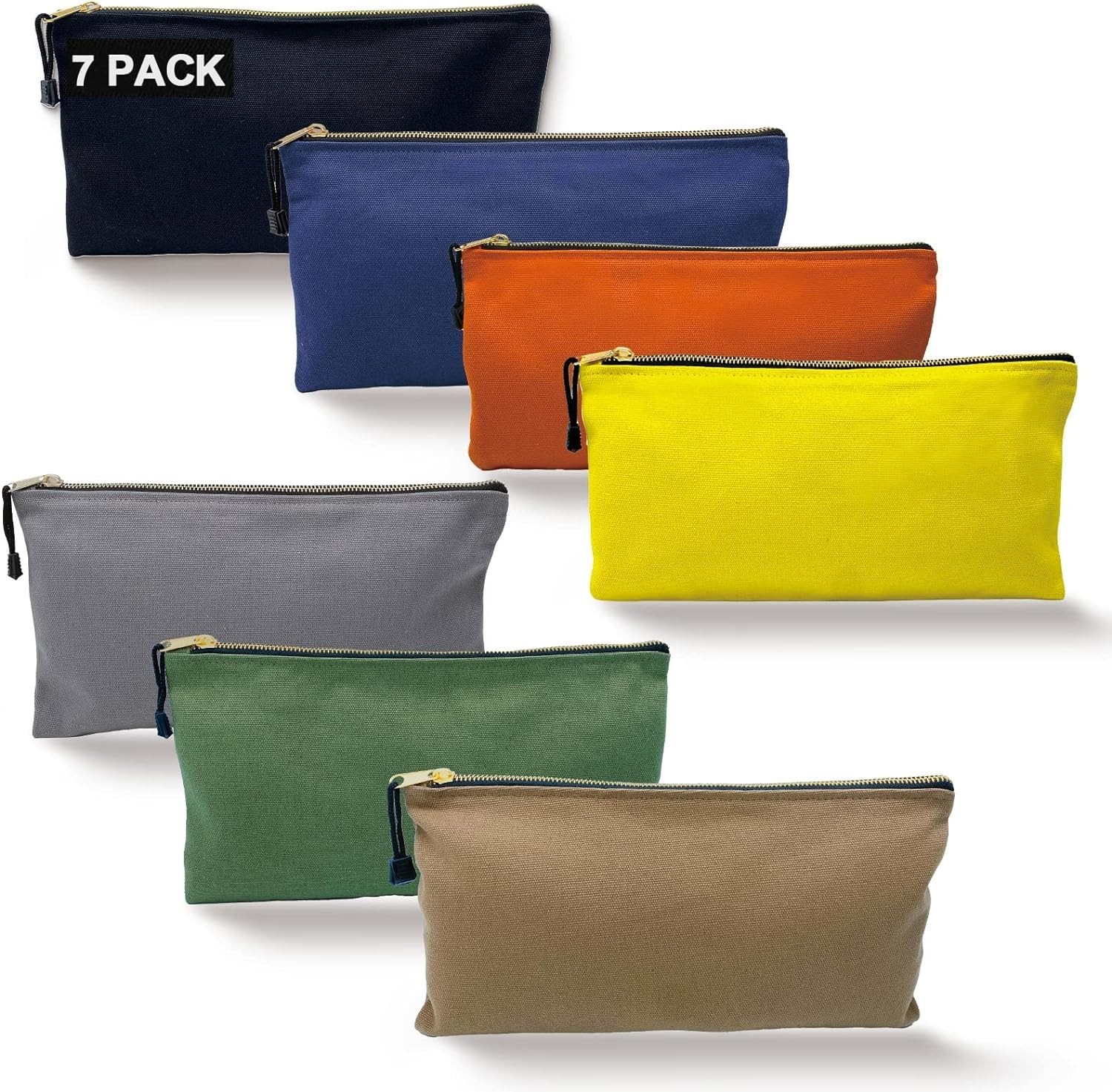 Lightweight Heavy Duty Canvas Tool Bags Set of 7 Perfect for Home and Workshop