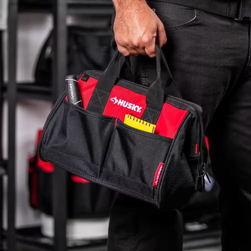 Husky Husky 12 in 4 Pocket Zippered Tool Bag