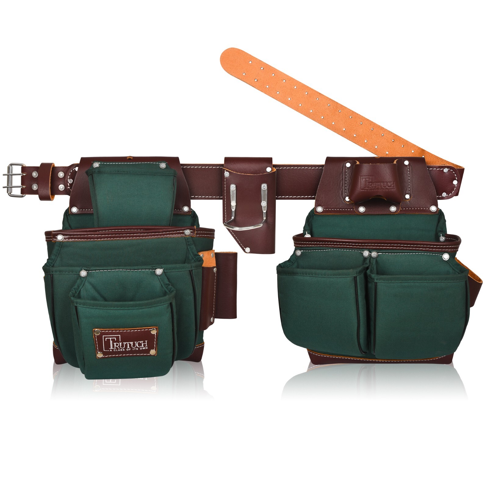 TRUTUCH Nylon and Leather Tool Belt | Framing Tool Bags | Nylon Tool Pouch
