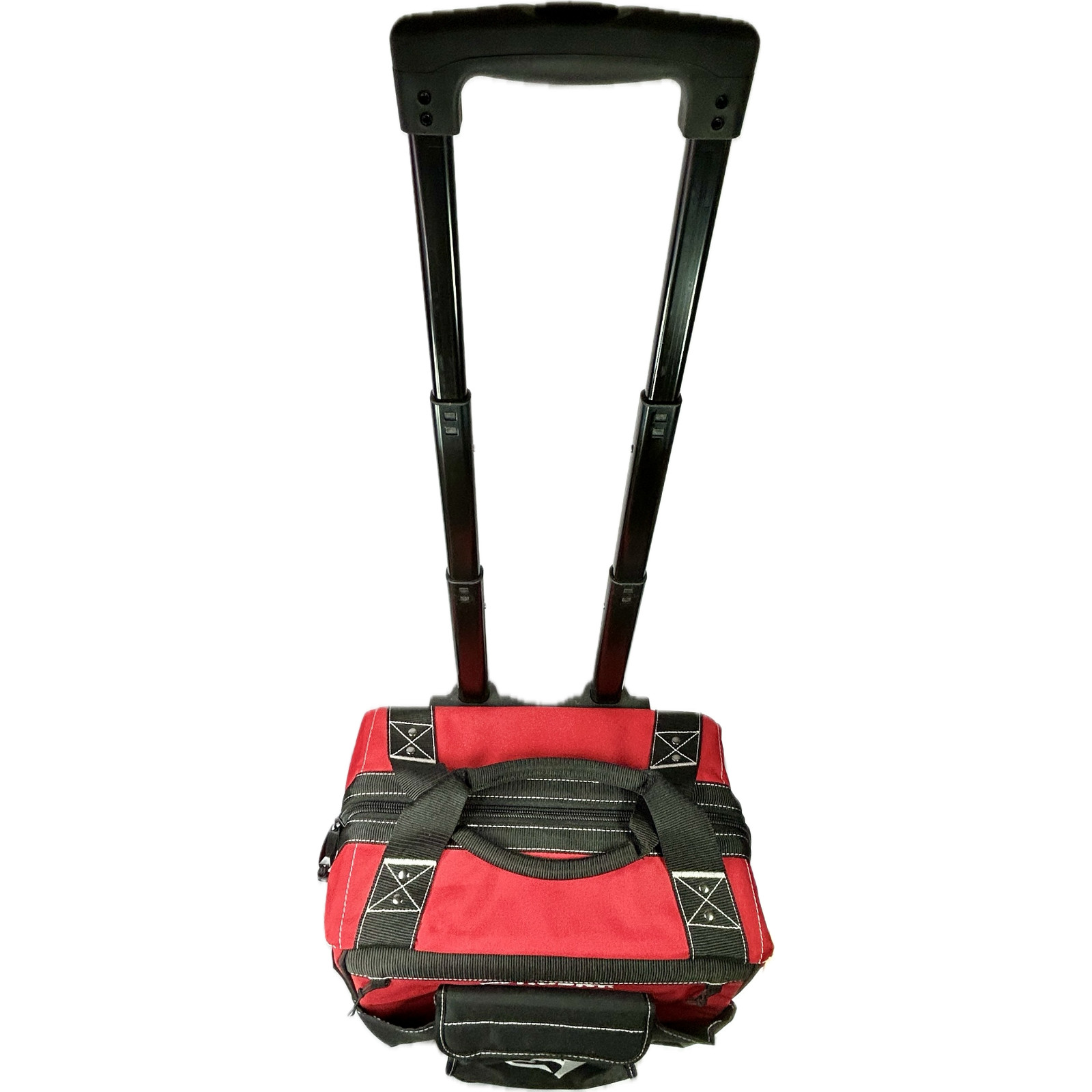 Husky 14 In. Rolling Tool Bag with 13 Pockets Red & Black