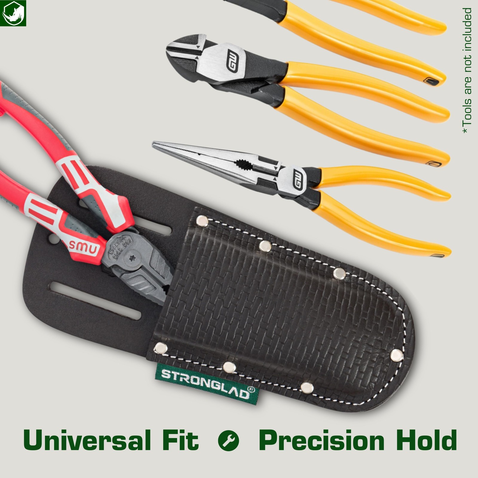 Pliers Holster – Leather Tool Holder for Belt, Fits 2 Quick Access Pouch | Bu…