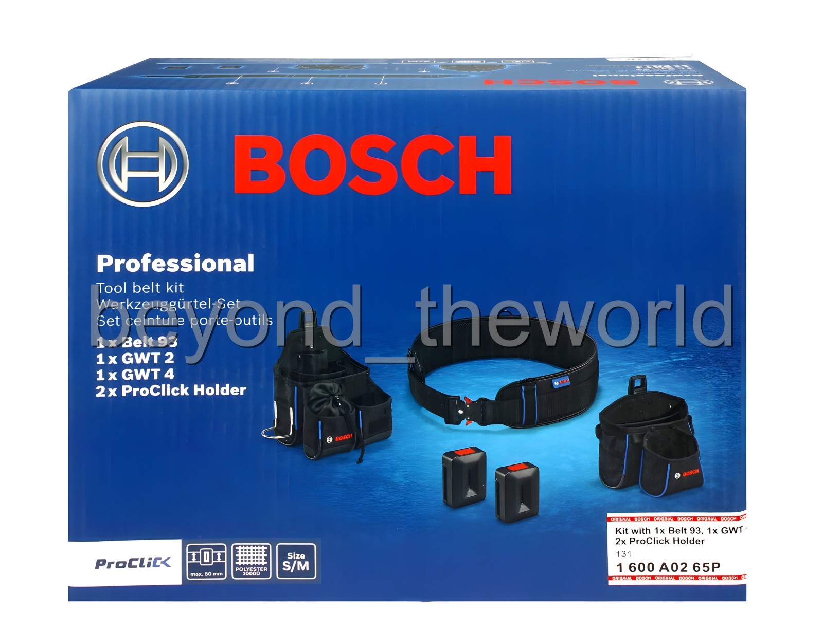 Bosch Tool Belt 93 Kit Heavy Duty Tool Pouch Set