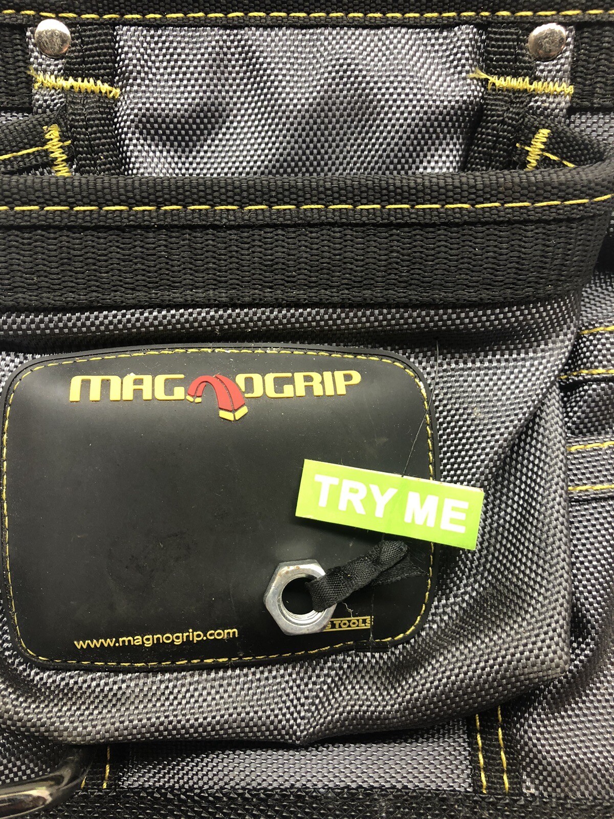 New MagnoGrip 11 In. 10-Pocket Platinum Magnetic Tool Pouch with Belt
