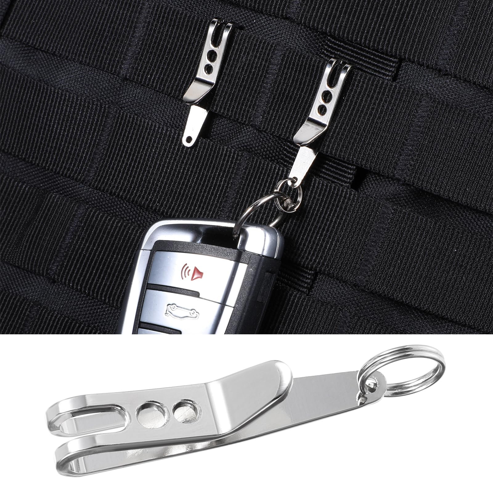 Gjinxi Deep Carry Pocket Clip, 10PCs Stainless Steel Outdoor Belt Clip, Hangi…