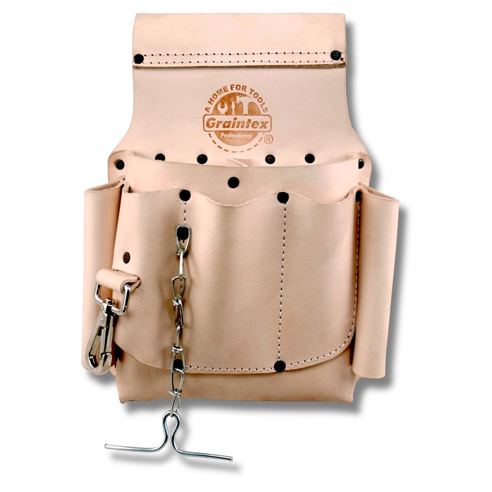 Electrician Leather Tool Pouch | Natural Color Top Grain Leather | Perfect fo…