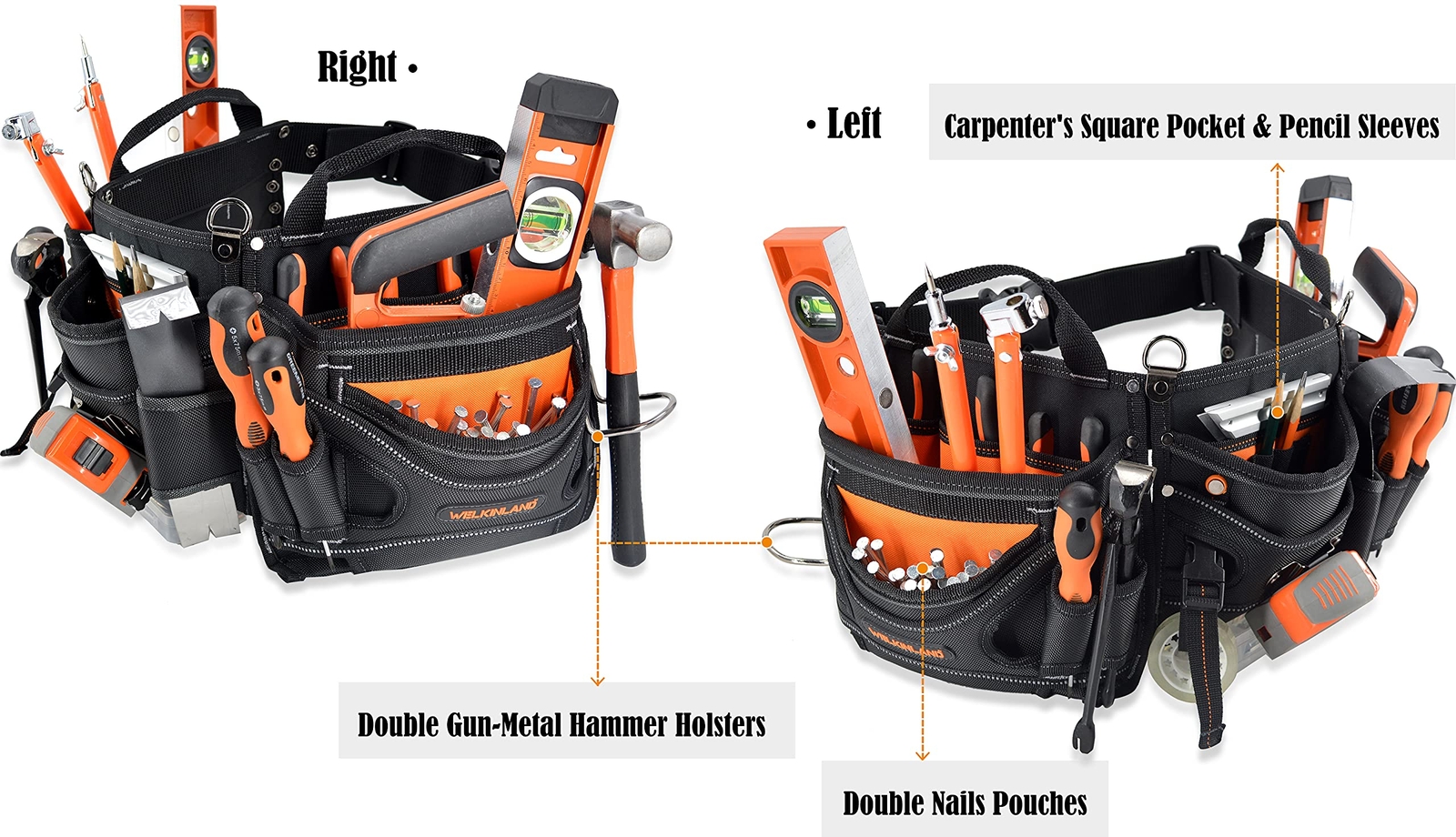18pockets Carpenter Tool Belt Carpenter’s Tool Belts Construction Tool Pouch Hva