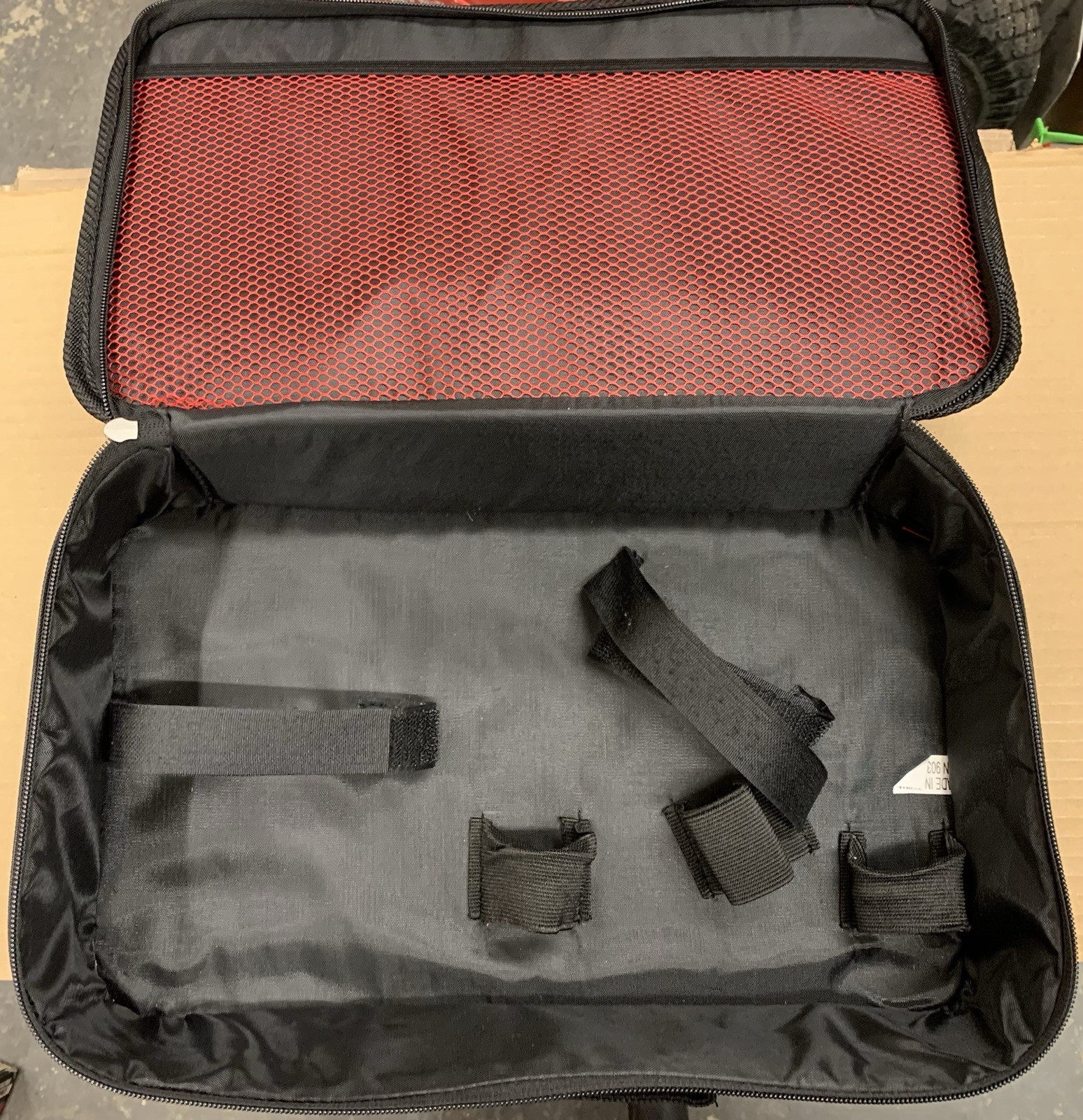 Milwaukee M12 FUEL Red Tool Bag With Handle, Zipper Closure, Mesh Pocket