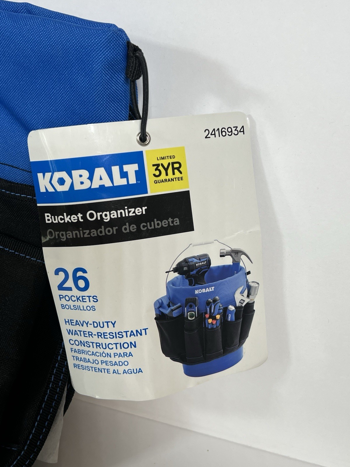 Kobalt 26-Pocket Heavy Duty Bucket Organizer Construction Tools NWT NEW