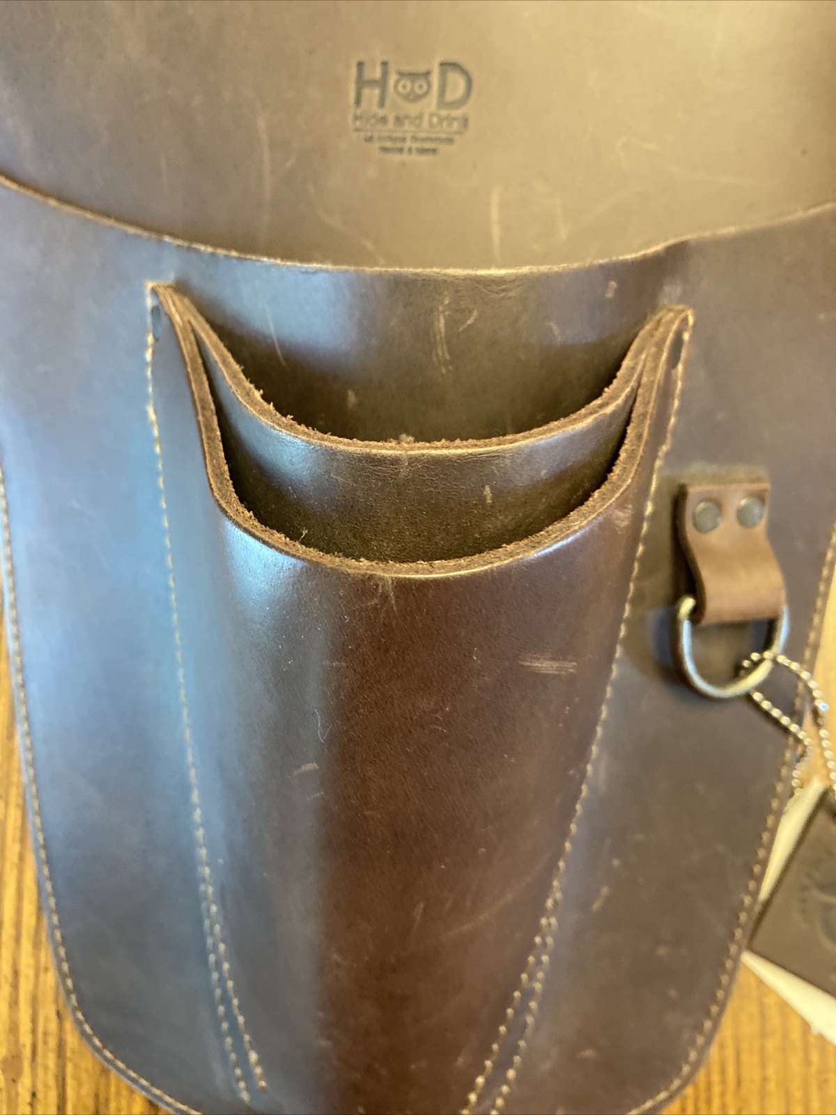 Hide & Drink, Thick Leather Florist Tool Belt, Farmer Unique, Brown NEW WITH TAG